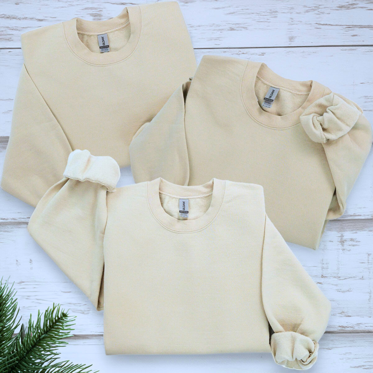 Timeless Comfort: Blank Crewneck Sweatshirt (Triple Pack)