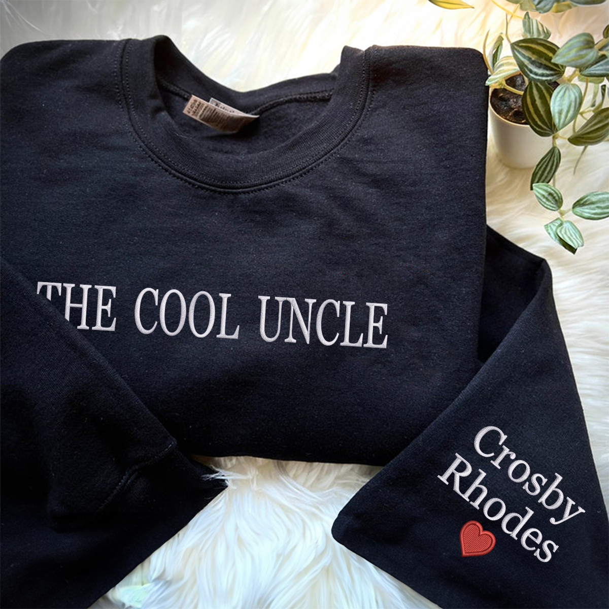 The Cool Uncle Sweatshirt, Uncle Sweatshirt Crewneck Embroidered, Best Father's Day Gifts