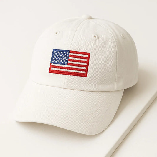 Embroidered American Flag Hat