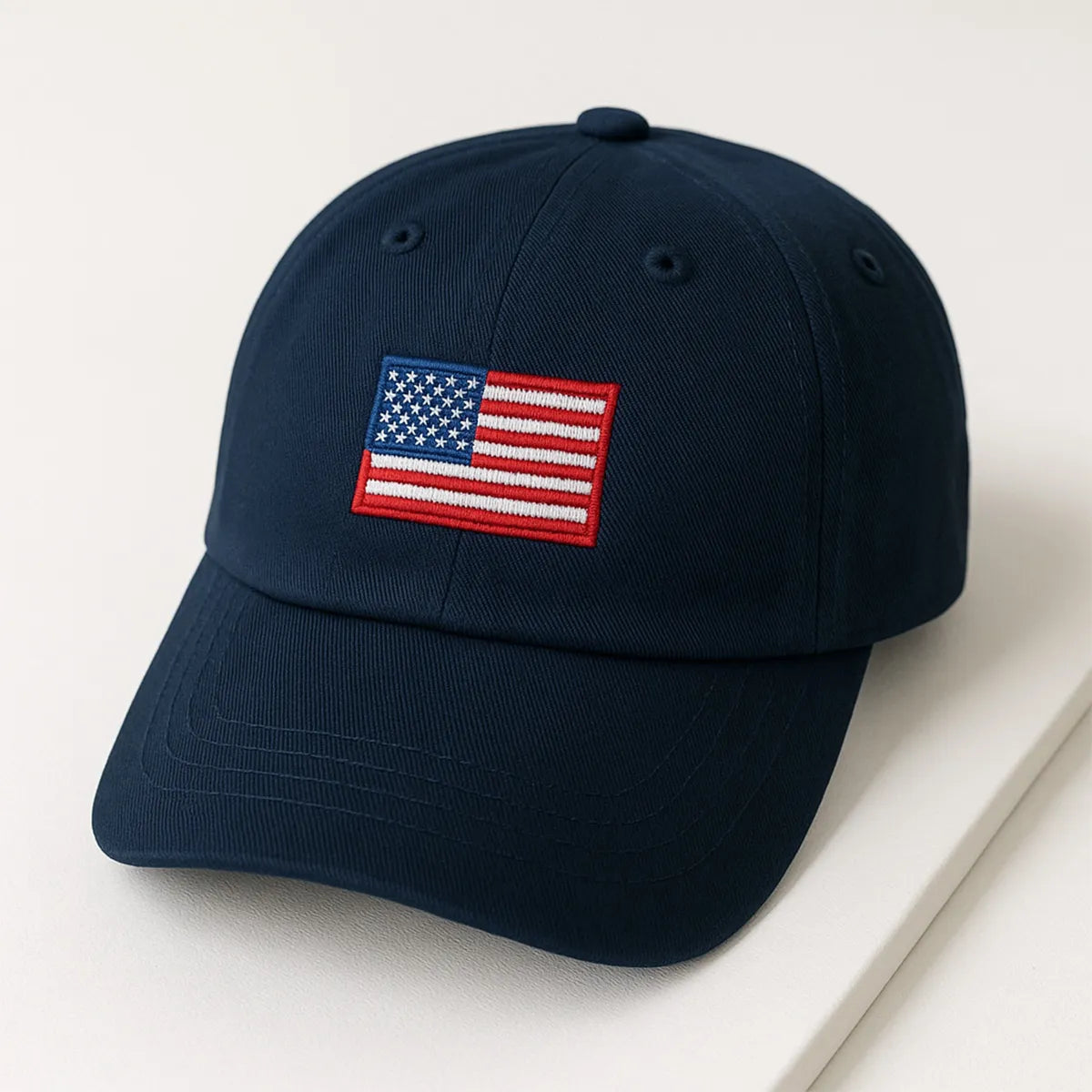 Embroidered American Flag Hat