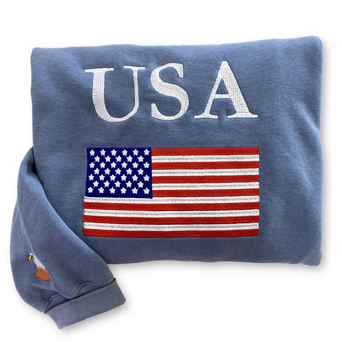Embroidered Flag of the United States Shirt
