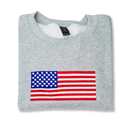 Embroidered USA Patriotic Sweatshirt