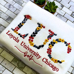 Custom Embroidered College University Sweatshirt