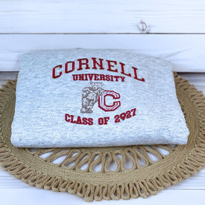 Comfort Color® Custom Embroidered University Sweatshirt, Sorority Gift