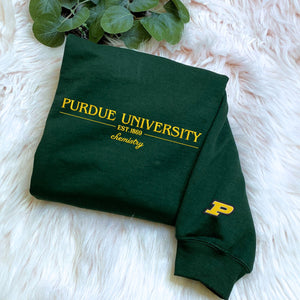 Custom Embroidered College University Sweatshirt