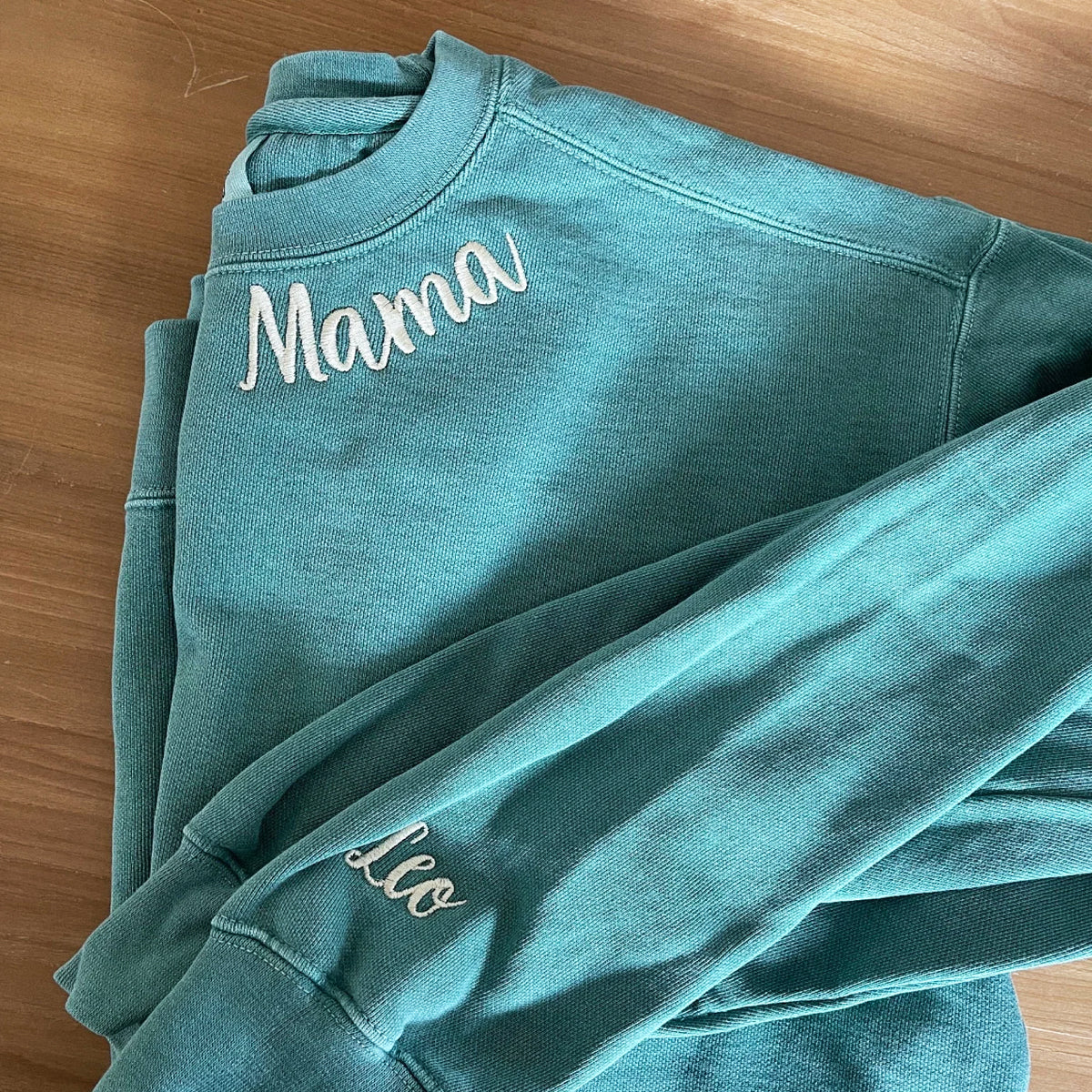 Comfort Color® Embroidered Mamaw Shirt with Grandkids Names