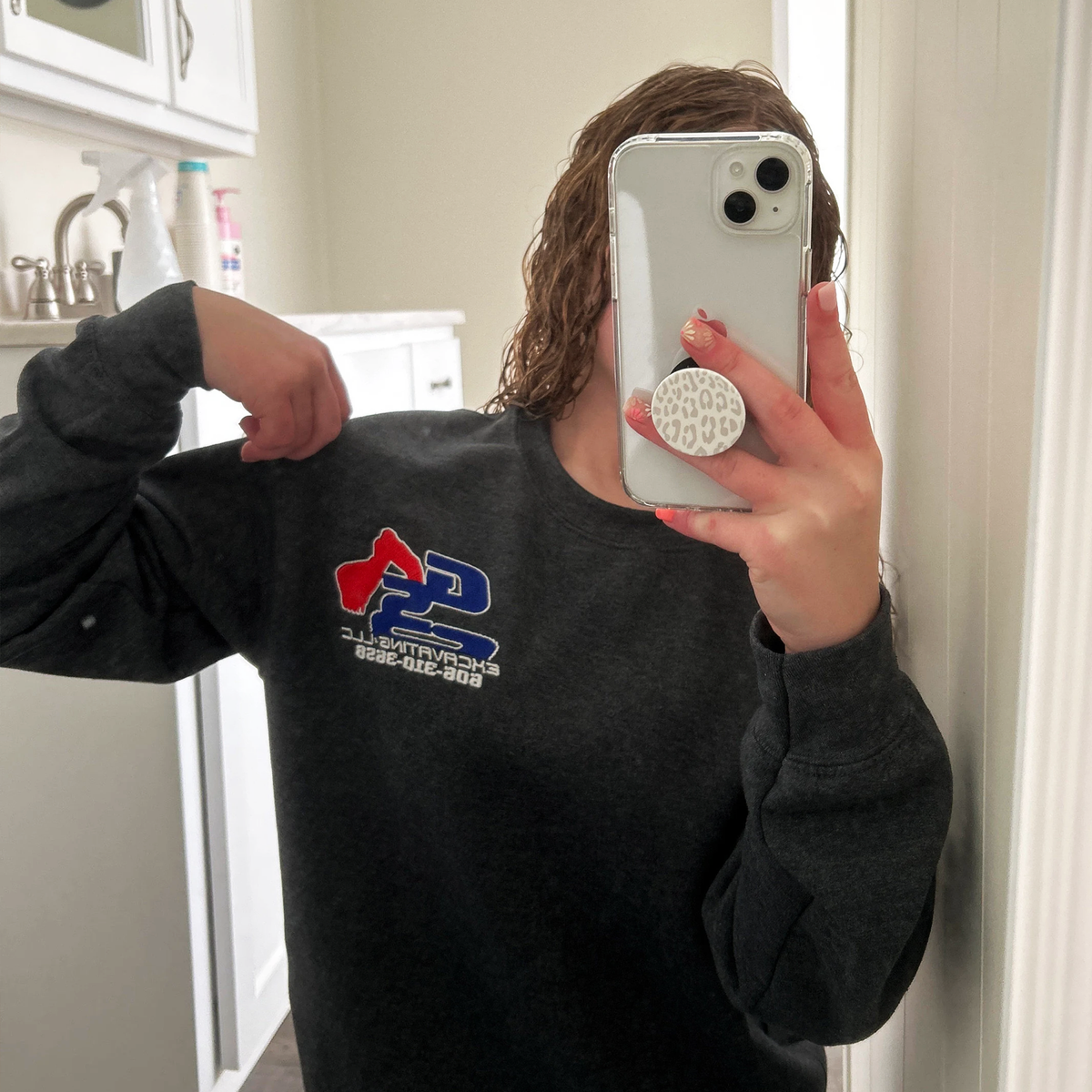 Custom Embroidered Logo Company Sweatshirt - Embroly