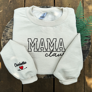 Embroidered Mama Claus Sweatshirt