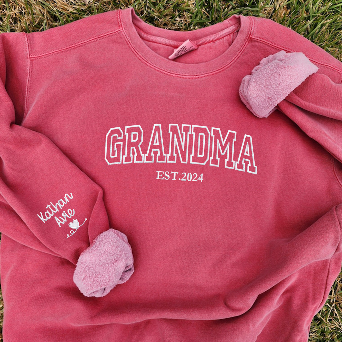 Custom Mama T-Shirt, Embroidered Gift for New Mom