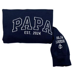 Comfort Color® Embroidered Papa Shirt, Gift for Father's Day