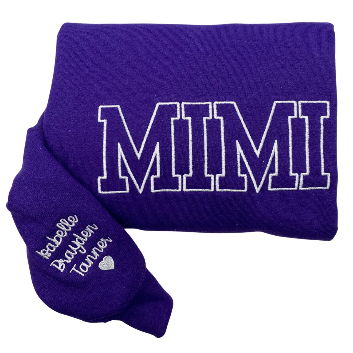 Custom Neutral Mama Embroidered Sweatshirt, Varsity Letter Sweatshirt - Embroly