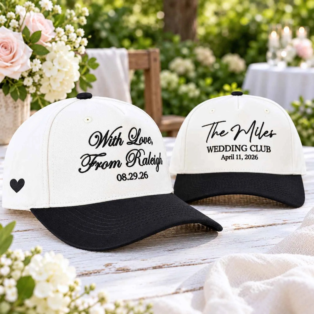 Custom Wedding Snapback Hat, Embroidered Bachelorette Party Baseball Cap for Bride Squad, Bridal Shower Keepsake