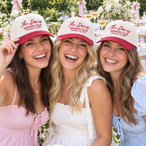 Custom Wedding Snapback Hat, Embroidered Bachelorette Party Baseball Cap for Bride Squad, Bridal Shower Keepsake