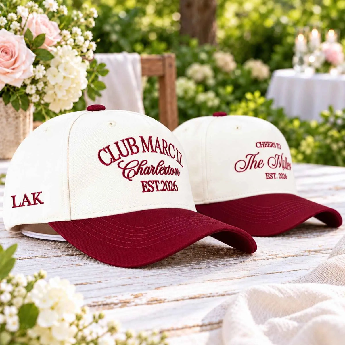 Custom Wedding Snapback Hat, Embroidered Bachelorette Party Baseball Cap for Bride Squad, Bridal Shower Keepsake