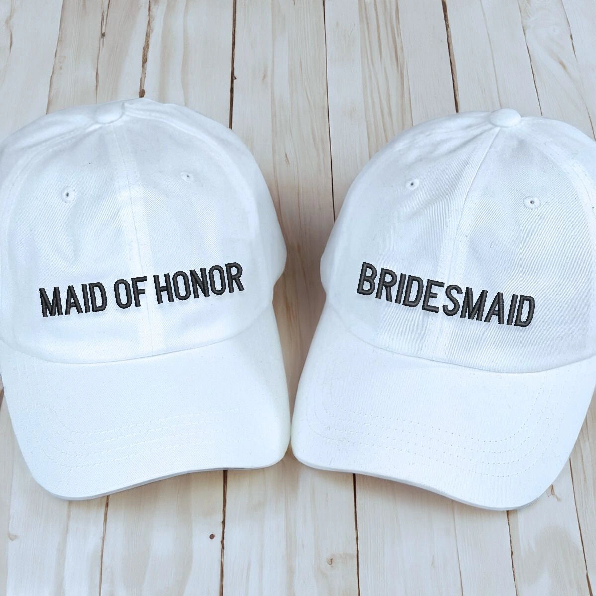 Personalized Anniversary Hat for Wedding, Embroidered Gift for Bridesmaid Groomsman