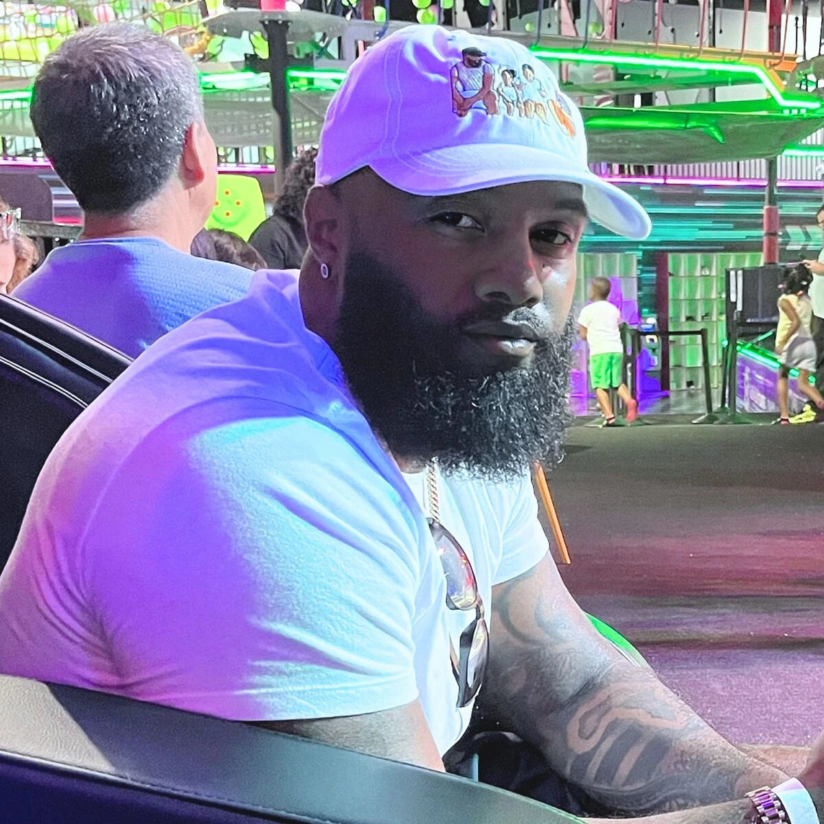 White Dad Hat, a meaningful gift for dad happy customer embroidered