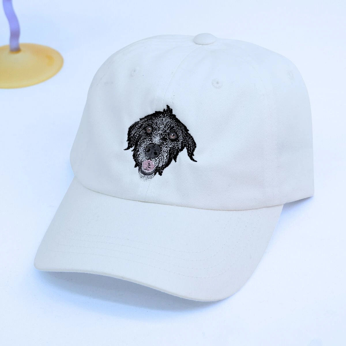 White Dog Hat, a meaningful and stylish gift for dog mom dog dad