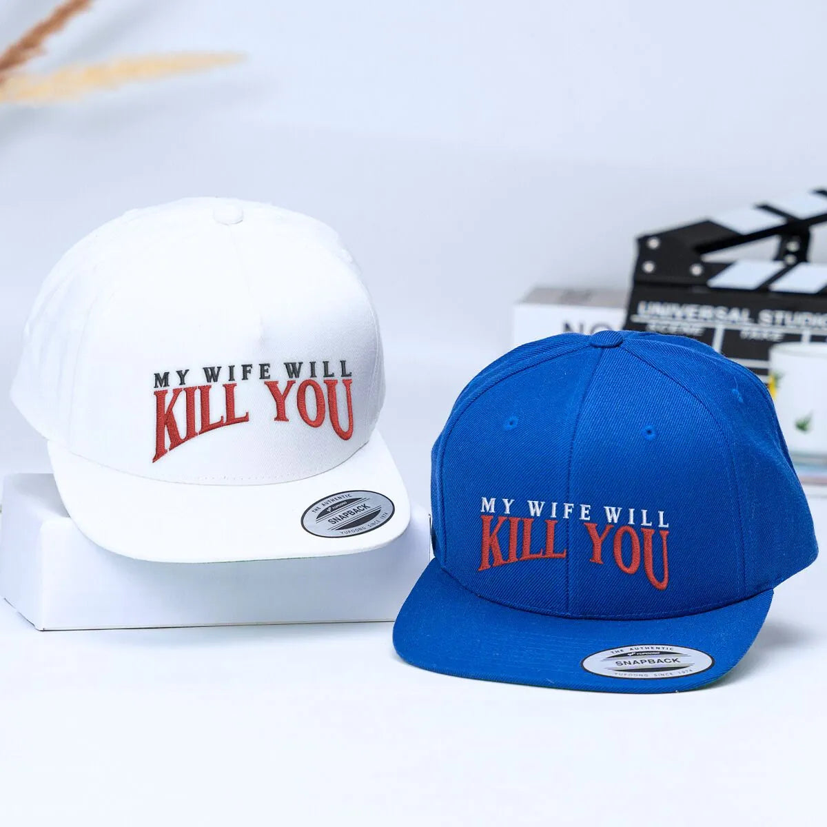 My Wife Will Kill You Hat, Personalized Embroidered Gift for Husband, Funny Gift for Husband