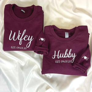 Wifey Hubby EST sweatshirt