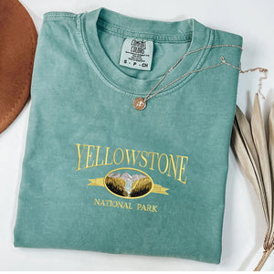 Embroidered Yellowstone National Park T-Shirt Comfort Color®