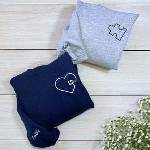 You CompleteMe Heart Puzzle Embroidered Sweatshirt Main