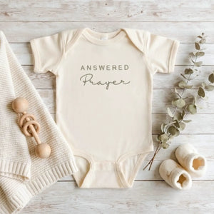 Answered Prayer Baby Onesie - Meaningful Christian Gift for Newborns & Baby Showers