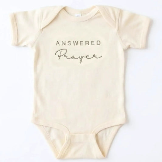 Answered Prayer Baby Onesie - Meaningful Christian Gift for Newborns & Baby Showers