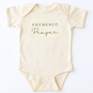 Answered Prayer Baby Onesie - Meaningful Christian Gift for Newborns & Baby Showers