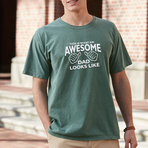 Comfort Color® Embroidered Awesome Dad Shirt