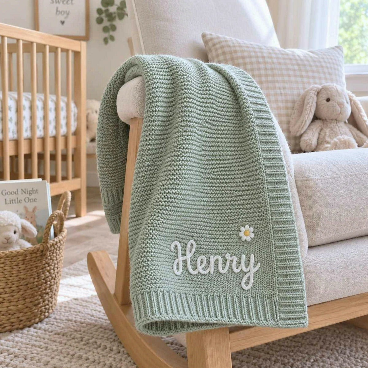 Baby Blankets for Boys & Girls, Personalized Embroidered Best Friend Baby Shower Gift Boy, Newborn Keepsake