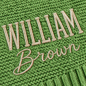 Custom Baby Blanket with Name, Personalized Newborn Outfit and Hat, Embroidered Baby Gift, Coming Home Set