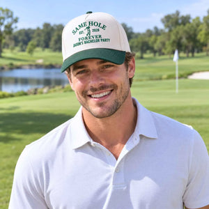 Custom Bachelor Party Snapback Hat, Embroidered Same Hole Forever Cap, Bachelor Golf Trip Gifts