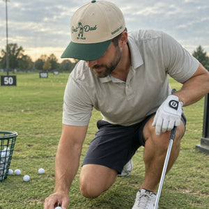 Best Dad By Par Snapback Hat - Embroidered Gift Dad Golf Cap