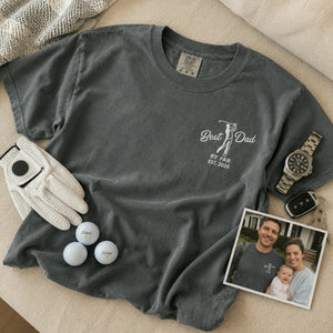 Best Dad By Par T-Shirt or Sweatshirt - Embroidered Father's Day Gift for Golf Loving Dad, Grandpa