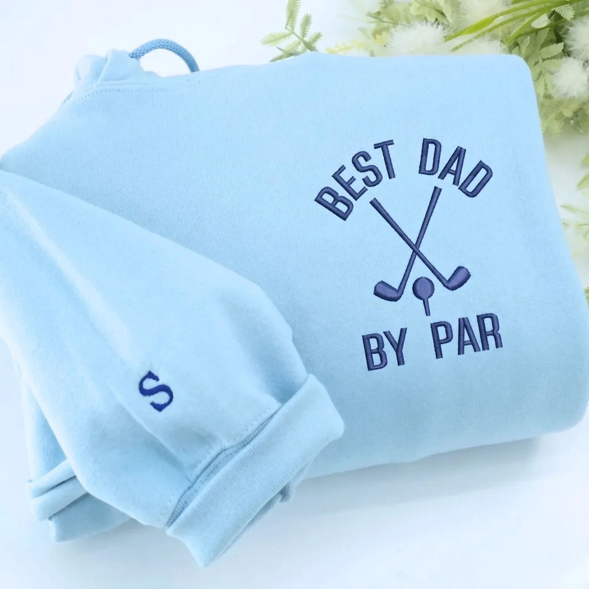 custom embroidered best dad by par golf hoodie personalized father day gift sweatshirt