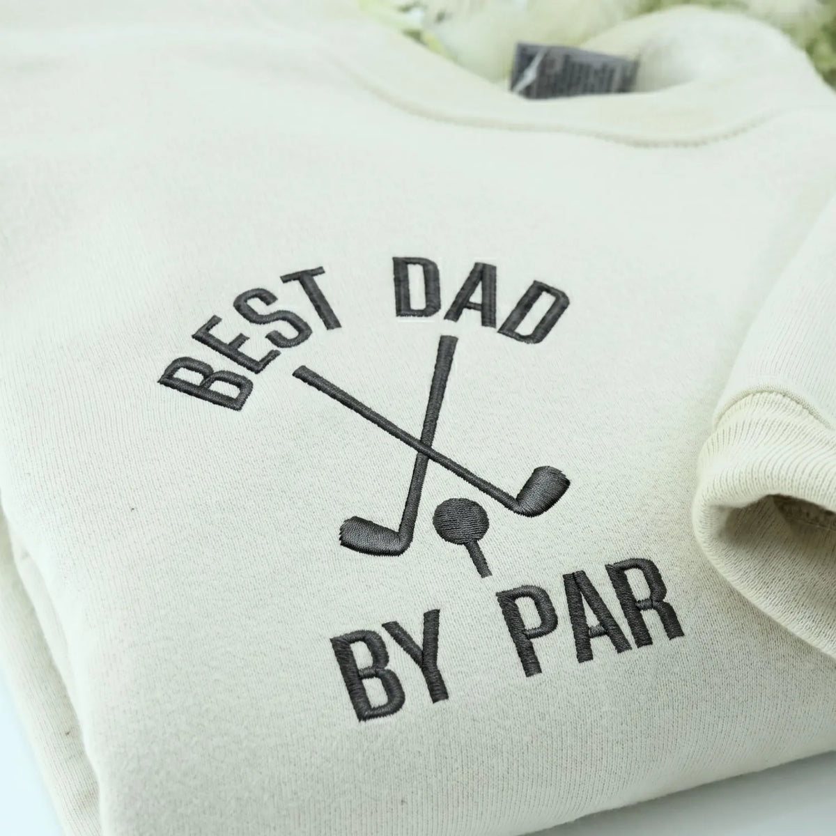 custom embroidered best dad by par golf hoodie personalized father day gift sweatshirt