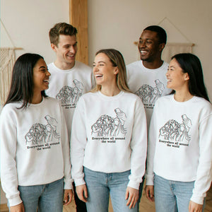 Personalized Embroidered Line Art Drawing Sweatshirt From Photo for Best Friend or Soul Sister, Gift for BFF