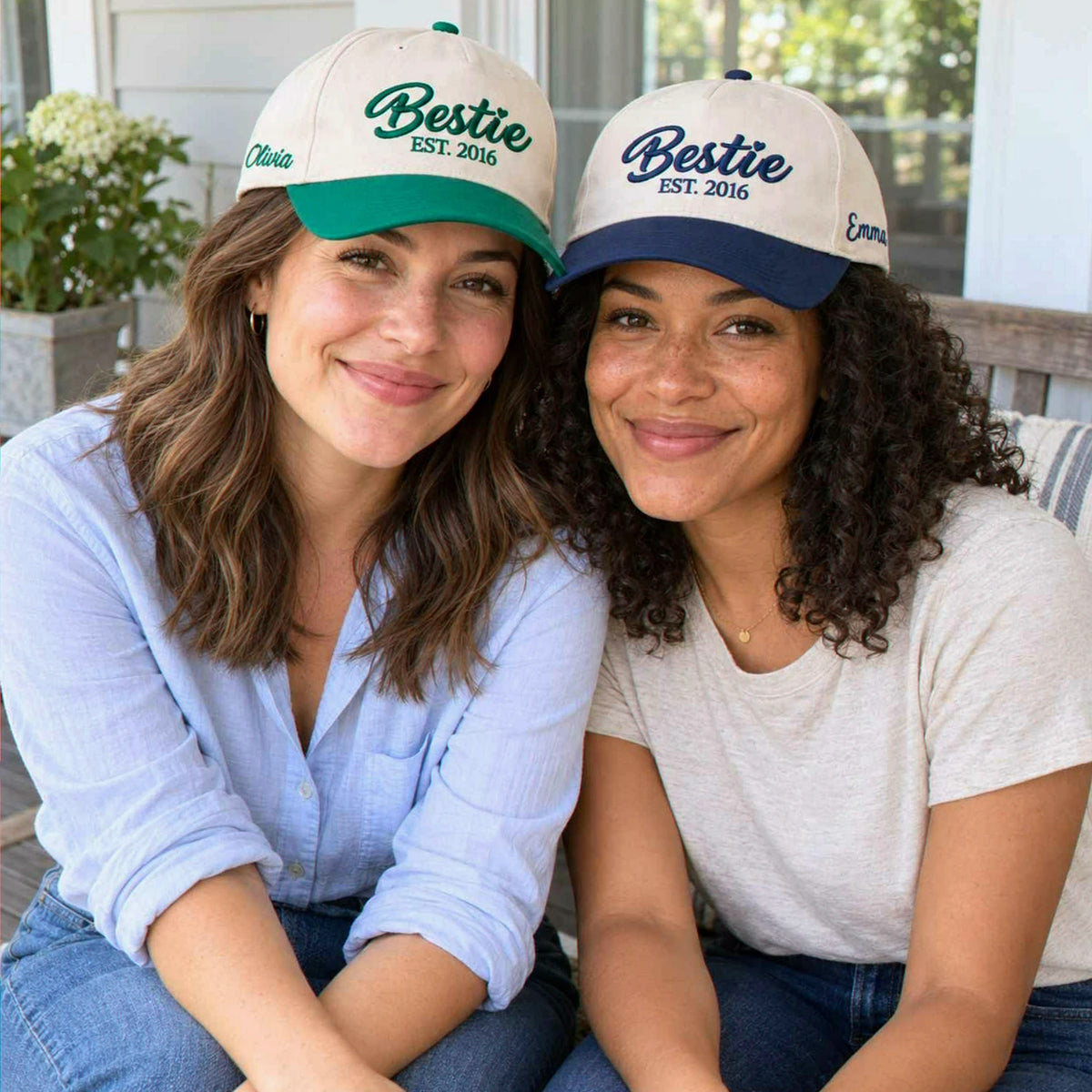 Bestie Snapback Hat, Matching Embroidered Bachelorette Party Cap, Girls Weekend Gift