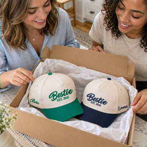 Bestie Snapback Hat, Matching Embroidered Bachelorette Party Cap, Girls Weekend Gift