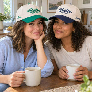 Bestie Snapback Hat, Matching Embroidered Bachelorette Party Cap, Girls Weekend Gift