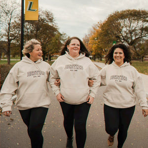 Custom Besties Embroidered Sweatshirt or Hoodie, Matching Personalized Gift for Best Friends