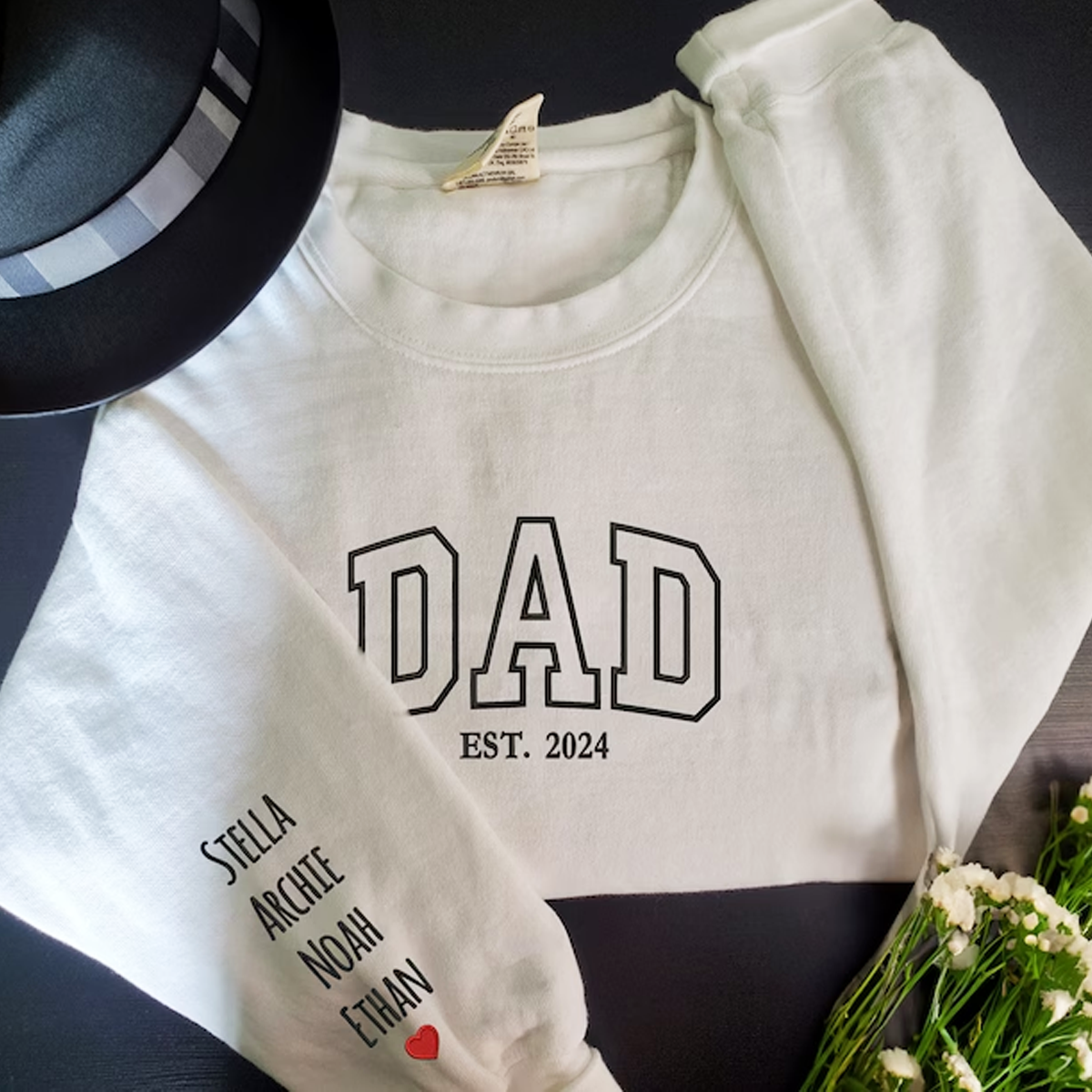 Custom Mama T-Shirt, Embroidered Gift for New Mom