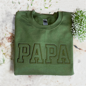 Custom Embroidered Mama Sweatshirt With Name On Sleeve, Mama Gift