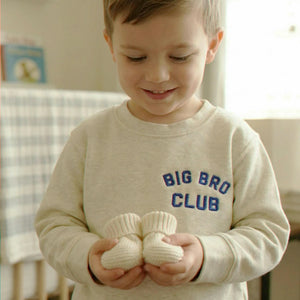 Embroidered Big Bro Club Toddler Sweatshirt for a New Big Brother