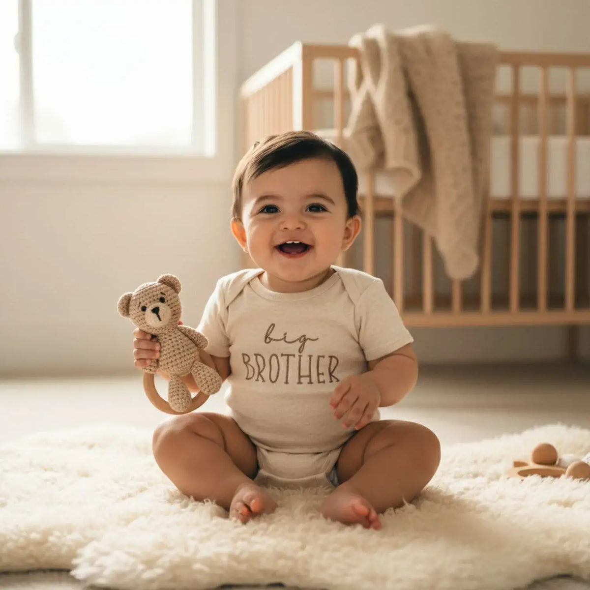 custom embroidered big brother baby bodysuit newborn sibling announcement outfit soft cotton baby onesie
