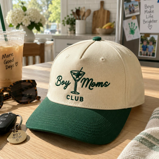 Embroidered Boy Mom Club Snapback Hat, Boy Mama Gift form Sister Friend, Custom Side Back Cap