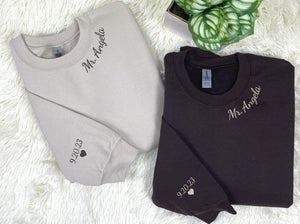 Personalized Unique Bridal Shower Gifts for Your Best Friend with Future MRS Sweatshirt Embroidered