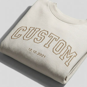 Custom Embroidered Sweatshirt, Make Your Own Hoodie for Women Men