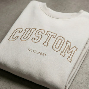 Custom Embroidered Sweatshirt, Make Your Own Hoodie for Women Men