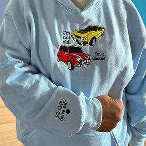 Custom Embroidered Car Hoodie from Photo, Race Car Gift for Women, Girlfriend